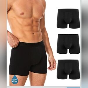 YESWEL Men's Incontinence Underwear, Leak Proof Washable Reusable Cotton